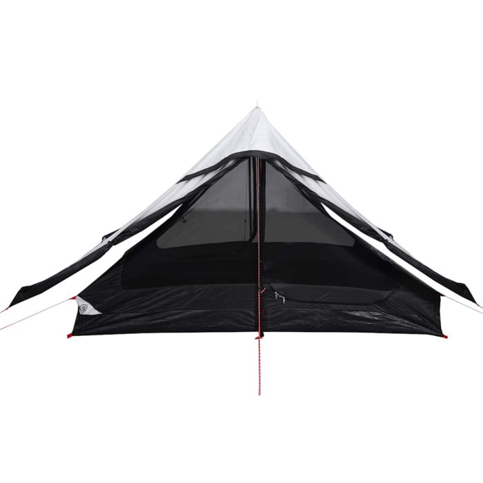 vidaXL Campingtelt for 2 personer hvit blendingsstoff vanntett