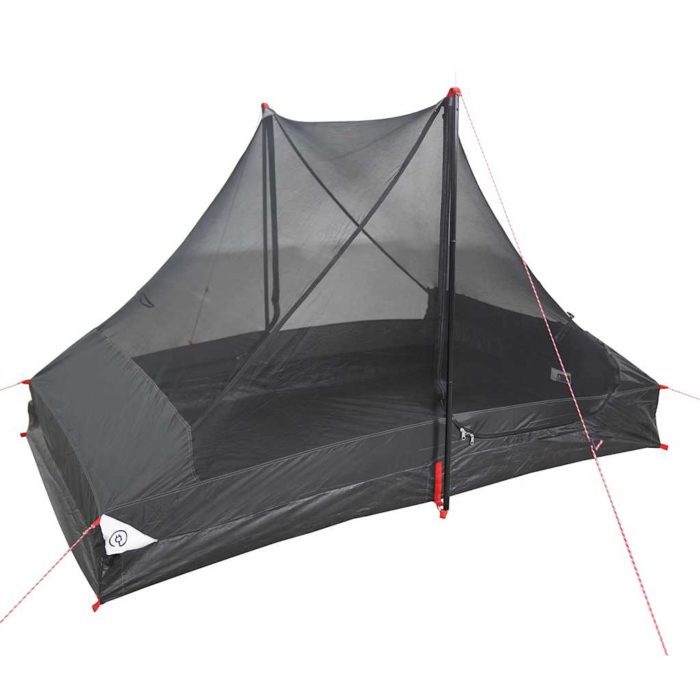 vidaXL Campingtelt for 2 personer hvit blendingsstoff vanntett
