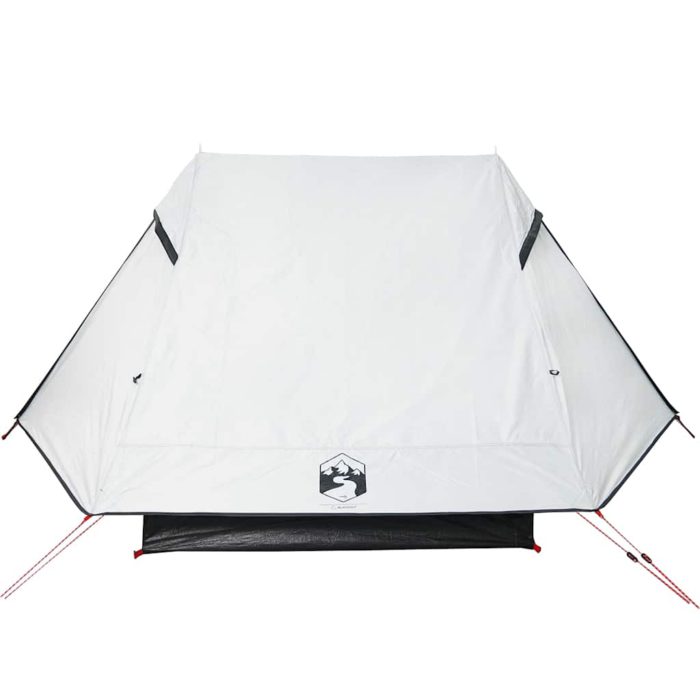 vidaXL Campingtelt for 2 personer hvit blendingsstoff vanntett