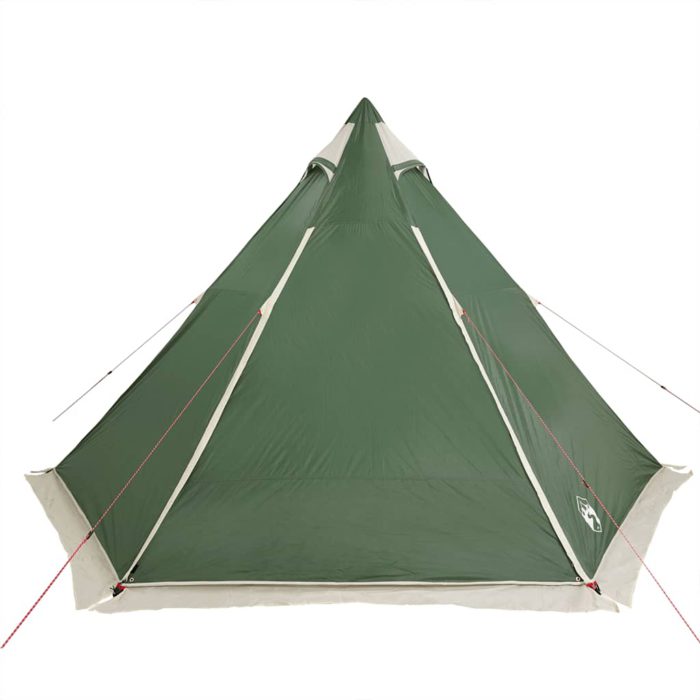 vidaXL Tipi-telt for camping 6 personer grønn vanntett