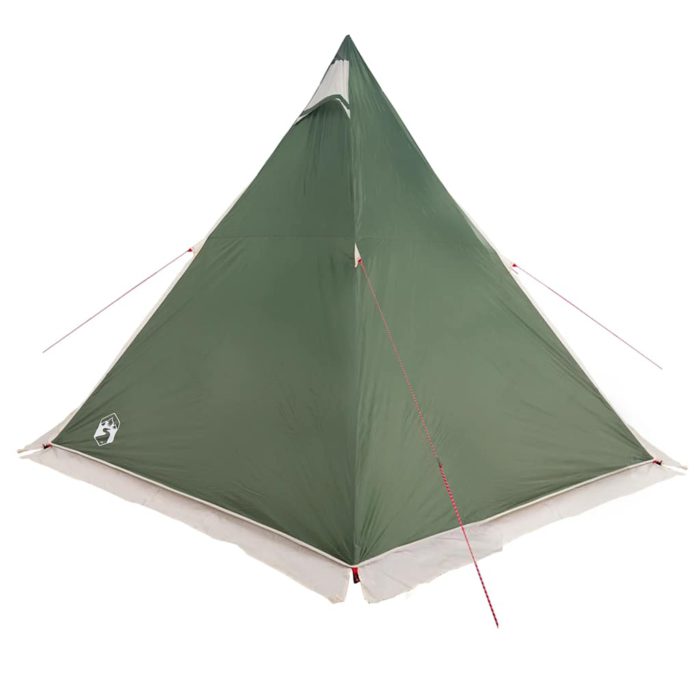 vidaXL Tipi-telt for camping 6 personer grønn vanntett
