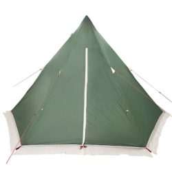 vidaXL Tipi-telt for camping 6 personer grønn vanntett