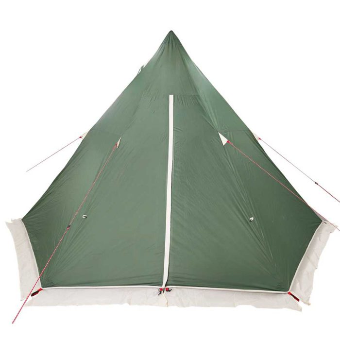 vidaXL Tipi-telt for camping 6 personer grønn vanntett