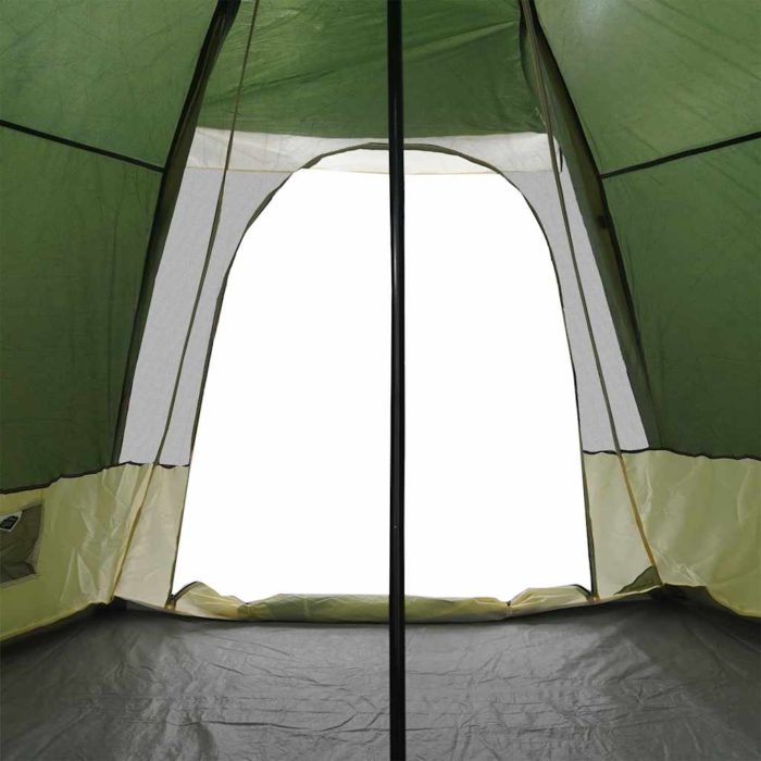 vidaXL Tipi-telt for camping 6 personer grønn vanntett