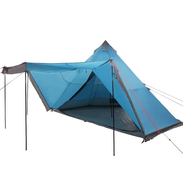 vidaXL Familietelt tipi for 6 personer blå vanntett