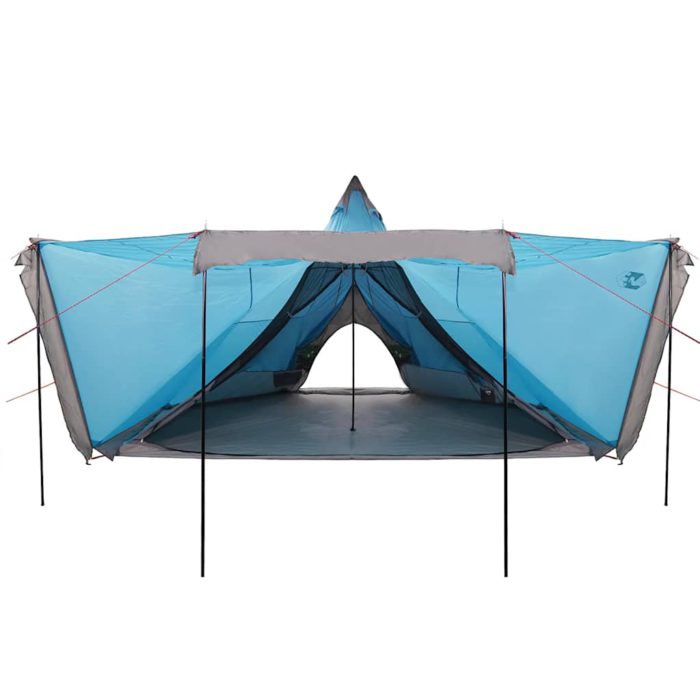 vidaXL Familietelt tipi for 6 personer blå vanntett