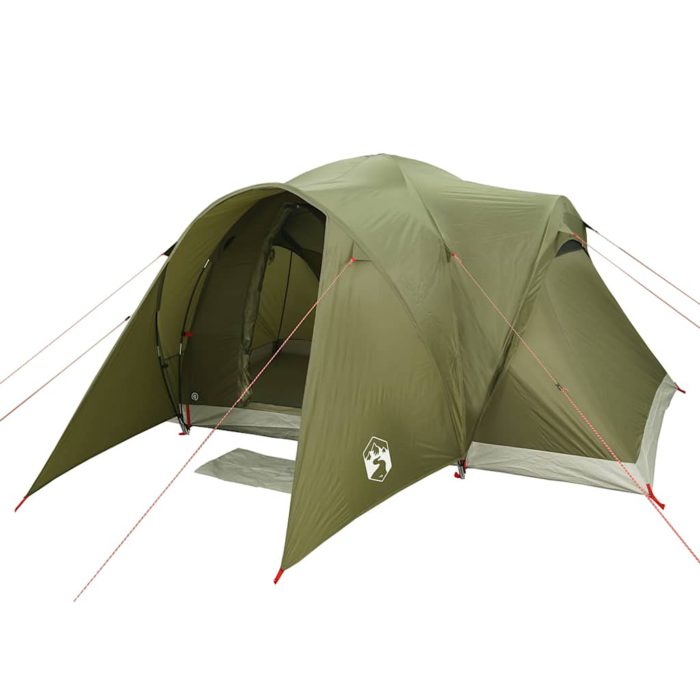 vidaXL Kuppeltelt for camping 6 personer olivengrønn vanntett