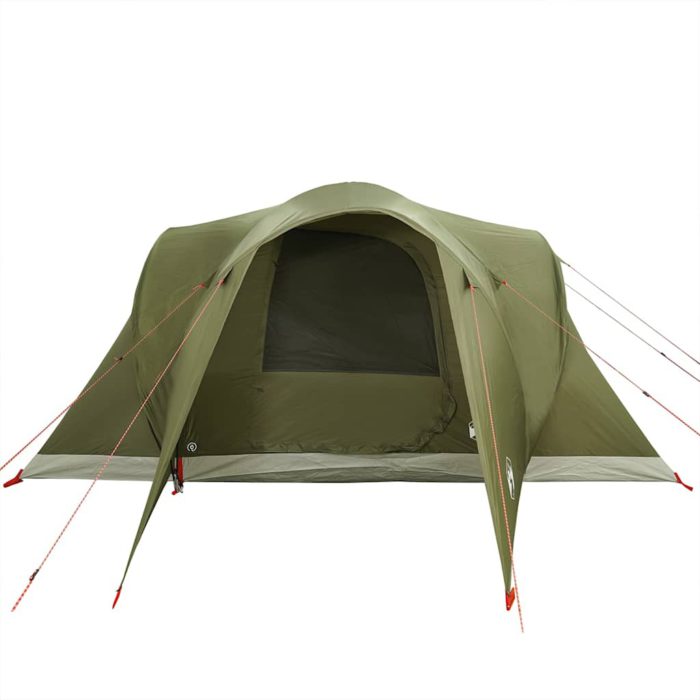 vidaXL Kuppeltelt for camping 6 personer olivengrønn vanntett