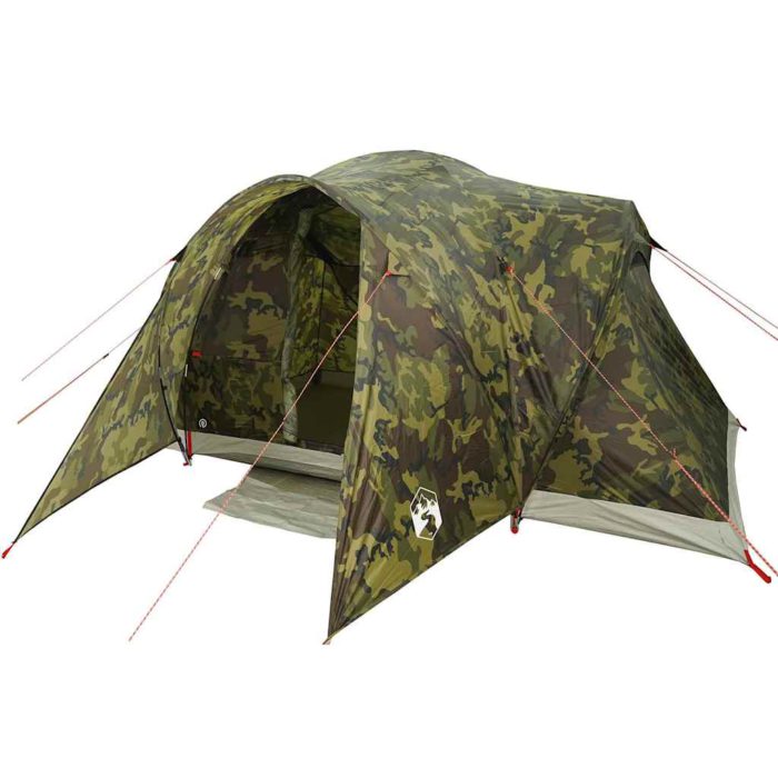 vidaXL Kuppeltelt for camping 6 personer kamuflasje vanntett