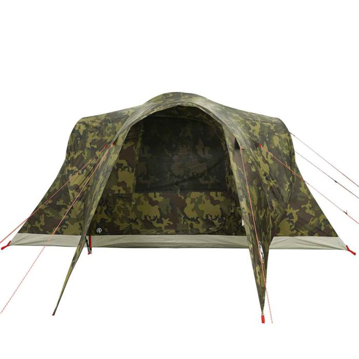 vidaXL Kuppeltelt for camping 6 personer kamuflasje vanntett
