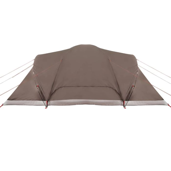 vidaXL Kuppeltelt for camping 6 personer brun vanntett
