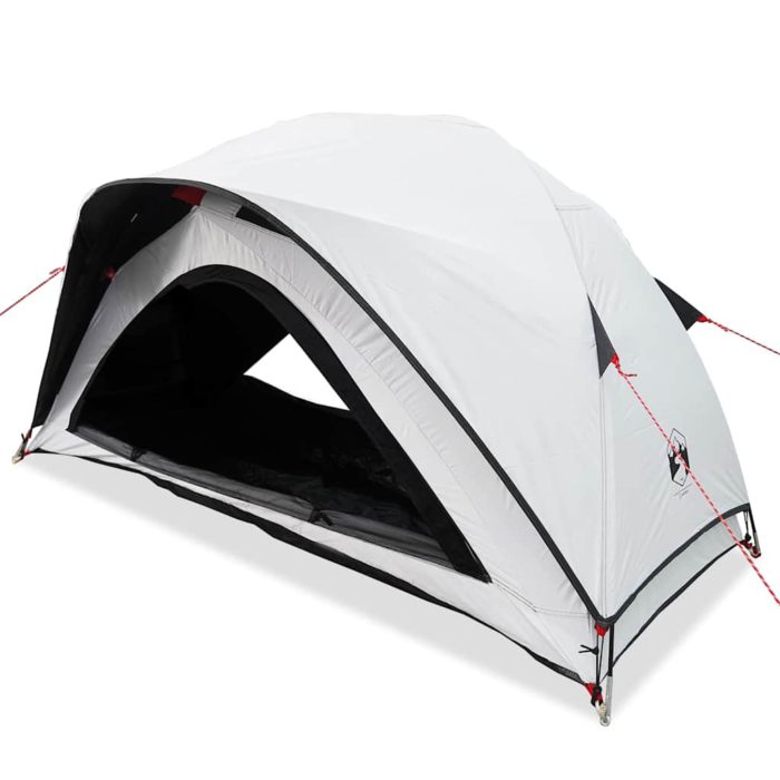 vidaXL Campingtelt for 1 personer hvit blendingsstoff vanntett