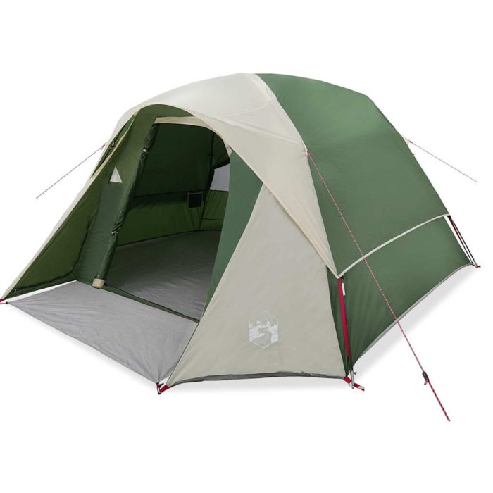 vidaXL Campingtelt 4 personer grønn vanntett