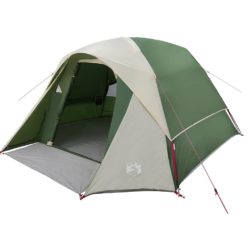 vidaXL Campingtelt 4 personer grønn vanntett