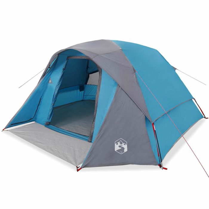 vidaXL Campingtelt 4 personer blå vanntett