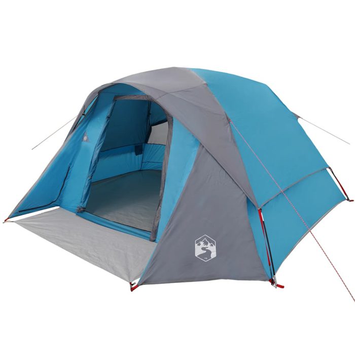 vidaXL Campingtelt 4 personer blå vanntett