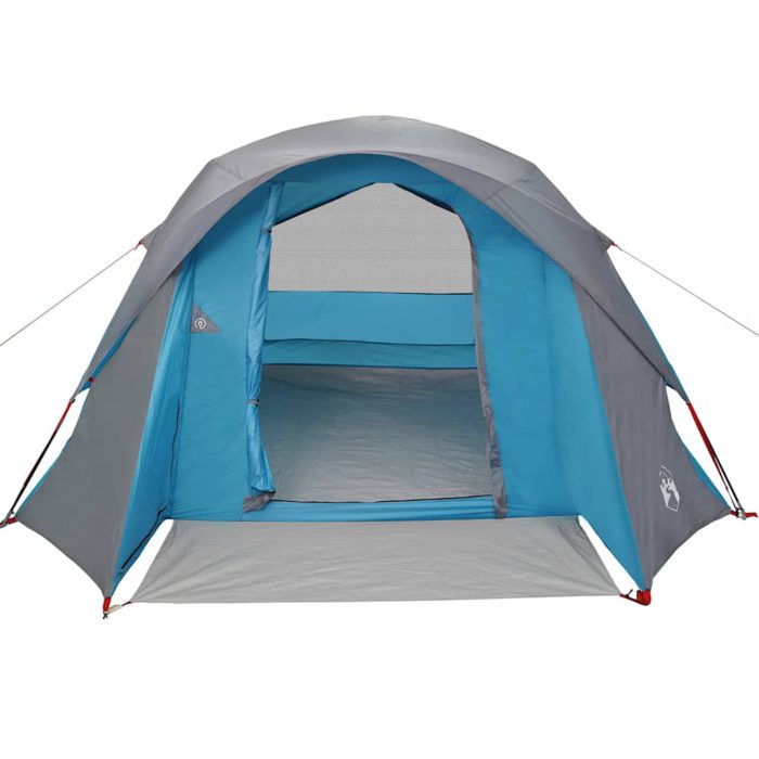 vidaXL Campingtelt 4 personer blå vanntett