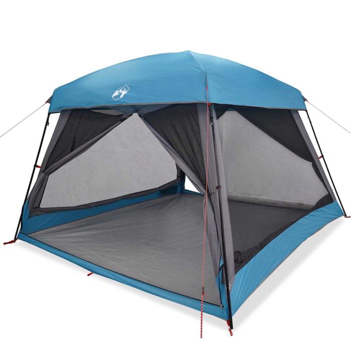 vidaXL Campingtelt 6 personer blå vanntett