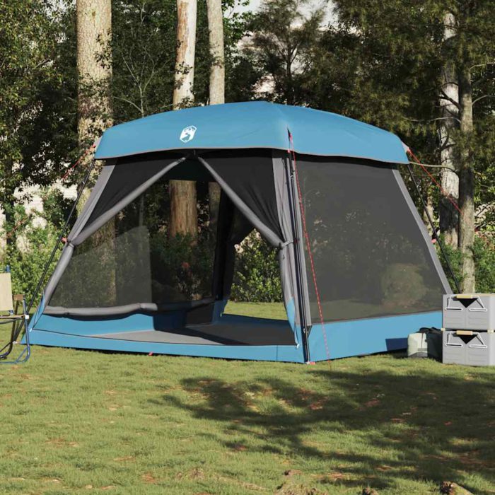 vidaXL Campingtelt 6 personer blå vanntett