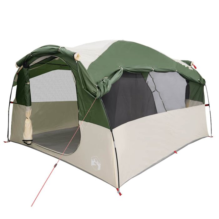 vidaXL Familietelt for camping 6 personer grønn vanntett