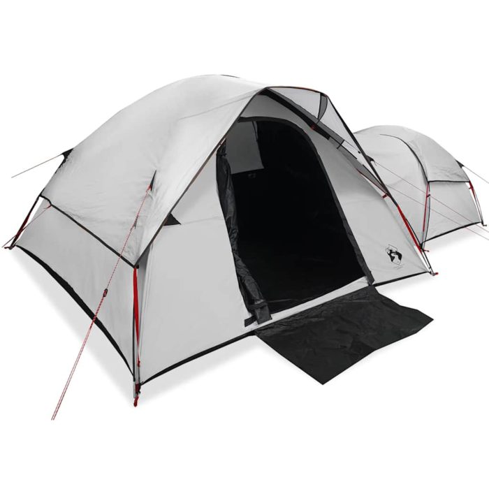 vidaXL Campingtelt for 5 personer hvit blendingsstoff vanntett