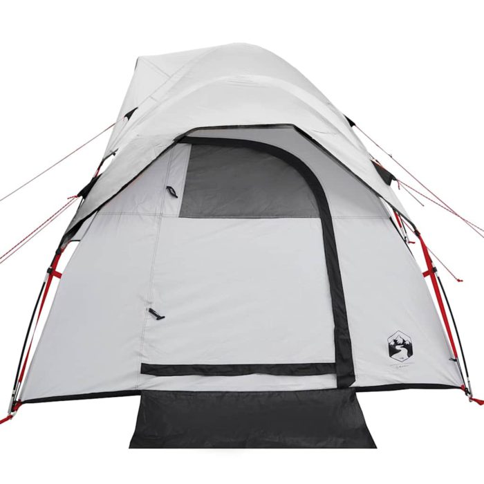 vidaXL Campingtelt for 5 personer hvit blendingsstoff vanntett