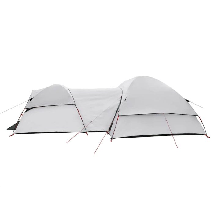 vidaXL Campingtelt for 5 personer hvit blendingsstoff vanntett