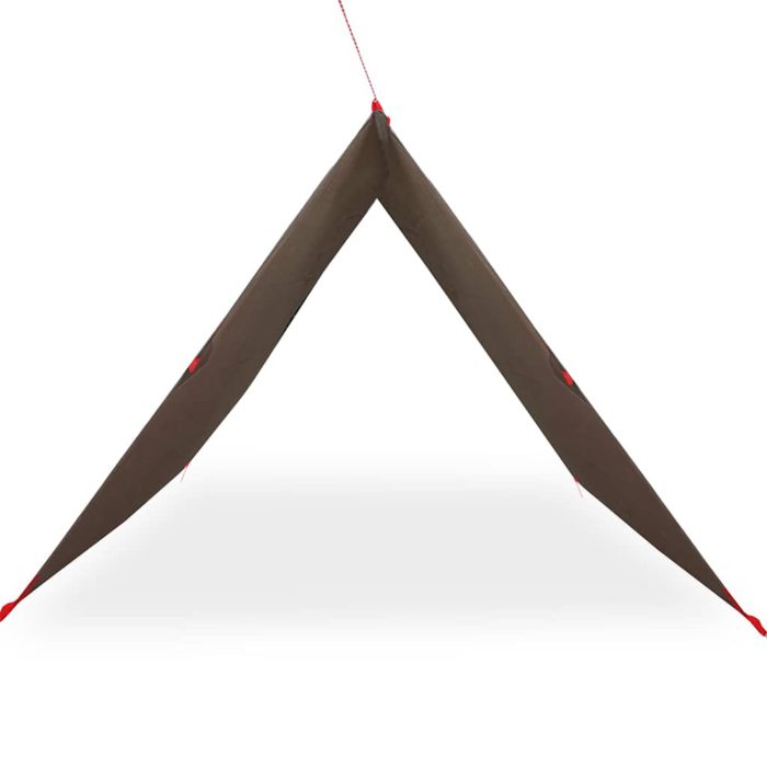 vidaXL Campingpresenning brun 306×306 cm vanntett