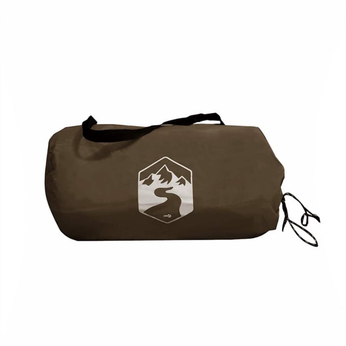vidaXL Campingpresenning brun 306×306 cm vanntett