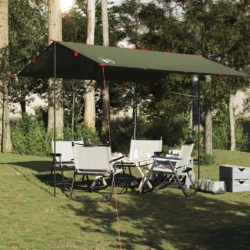vidaXL Campingpresenning olivengrønn 366×306 cm vanntett