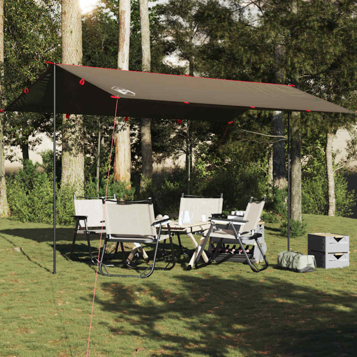 vidaXL Campingpresenning brun 506×306 cm vanntett