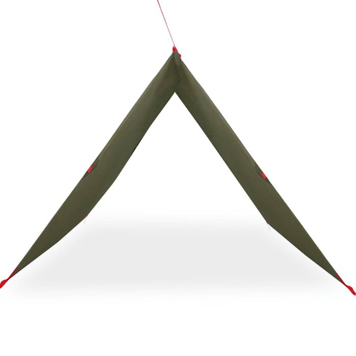 vidaXL Campingpresenning olivengrønn 451×420 cm vanntett
