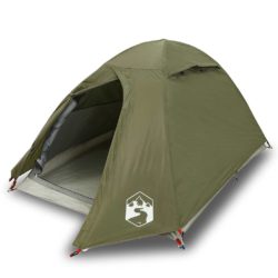 vidaXL Kuppeltelt for camping 2 personer olivengrønn vanntett