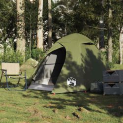 vidaXL Kuppeltelt for camping 2 personer olivengrønn vanntett