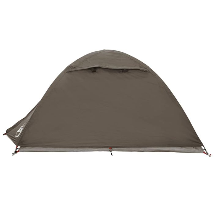 vidaXL Kuppeltelt for camping 2 personer brun vanntett