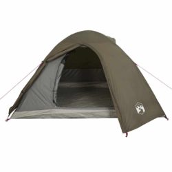 vidaXL Kuppeltelt for camping 3 personer brun vanntett