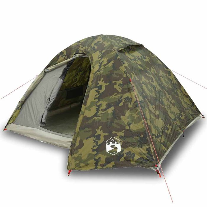 vidaXL Kuppeltelt for camping 3 personer kamuflasje vanntett