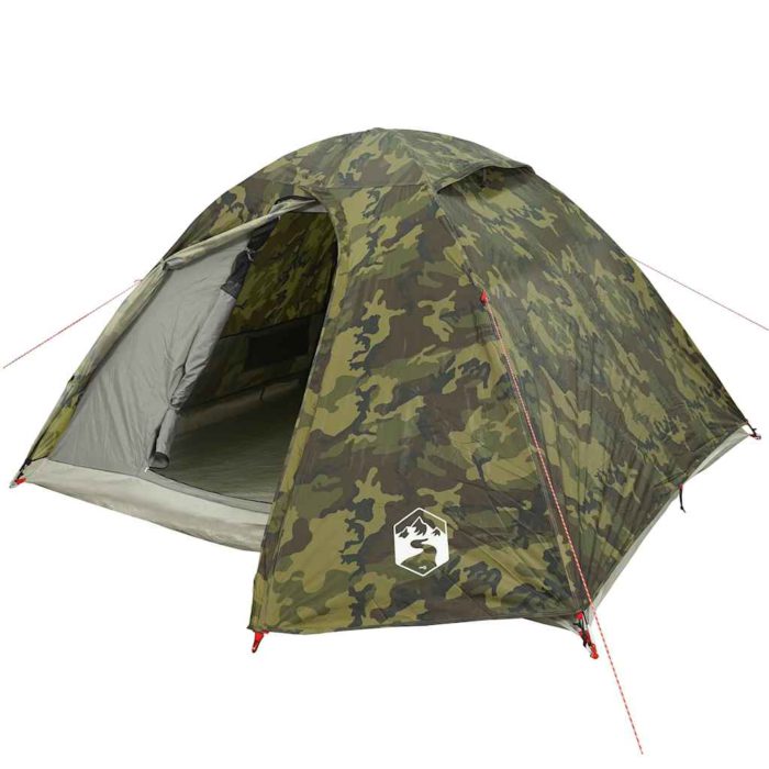 vidaXL Kuppeltelt for camping 3 personer kamuflasje vanntett