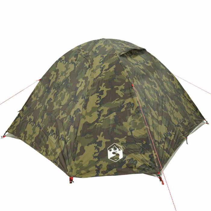 vidaXL Kuppeltelt for camping 3 personer kamuflasje vanntett