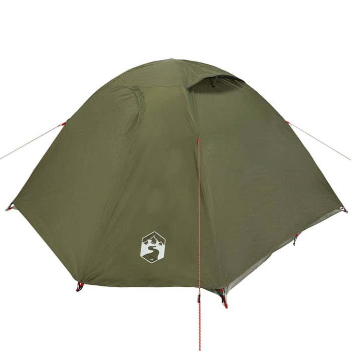 vidaXL Kuppeltelt for camping 4 personer olivengrønn vanntett
