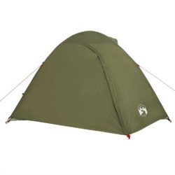 vidaXL Kuppeltelt for camping 4 personer olivengrønn vanntett