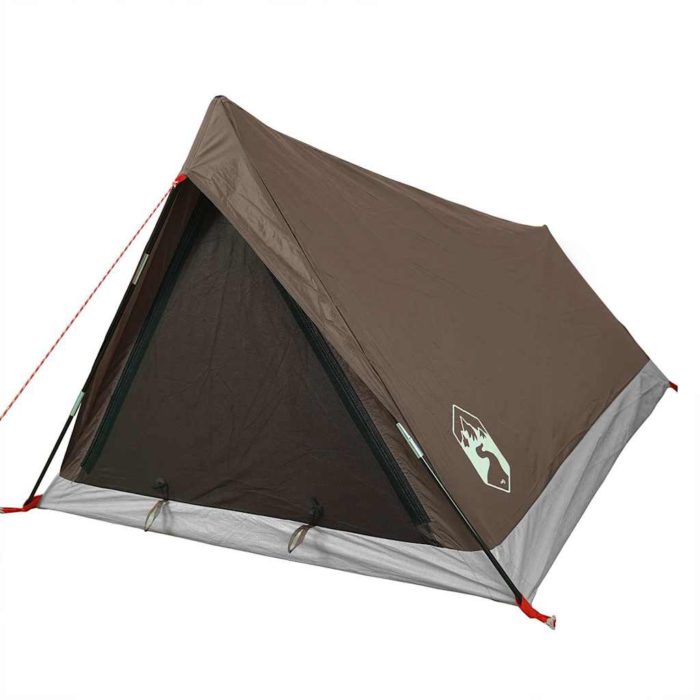 vidaXL Campingtelt 2 personer brun vanntett