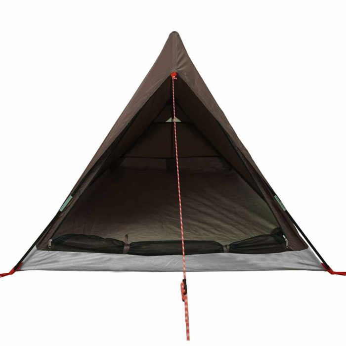 vidaXL Campingtelt 2 personer brun vanntett