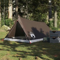 vidaXL Campingtelt 2 personer brun vanntett