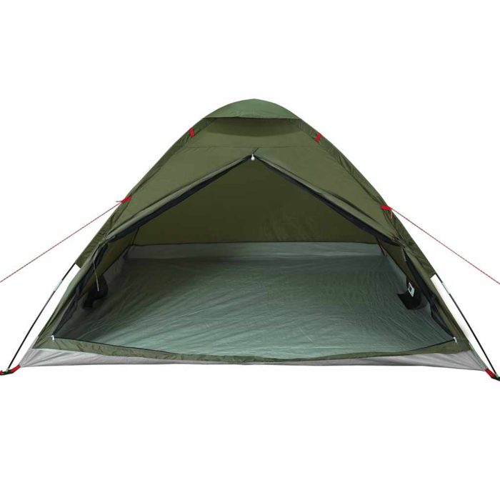 vidaXL Kuppeltelt for camping 4 personer olivengrønn vanntett