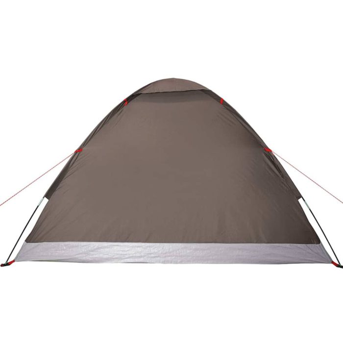 vidaXL Kuppeltelt for camping 4 personer brun vanntett