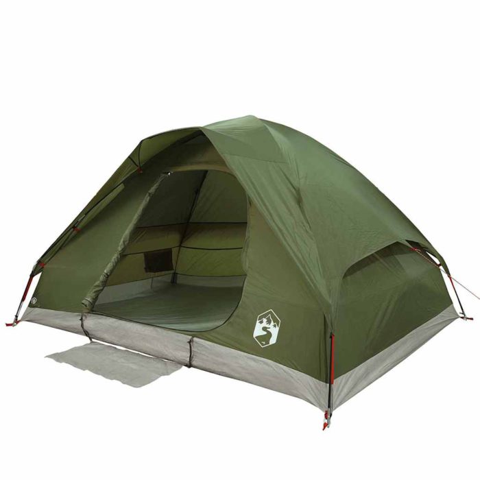 vidaXL Kuppeltelt for camping 6 personer olivengrønn vanntett