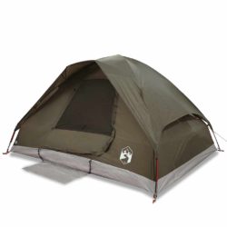 vidaXL Kuppeltelt for camping 6 personer brun vanntett