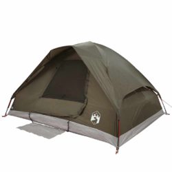 vidaXL Kuppeltelt for camping 6 personer brun vanntett
