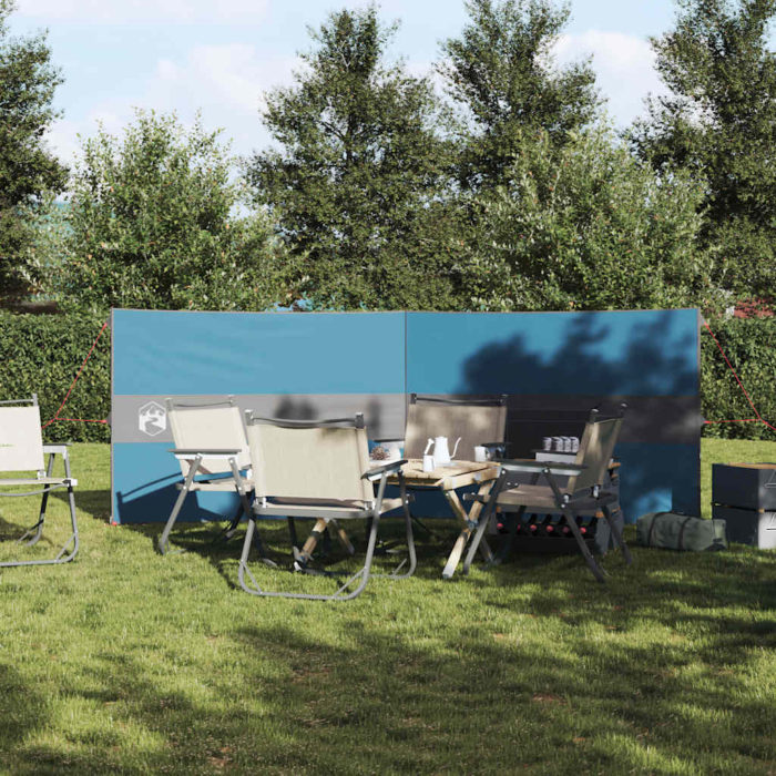 vidaXL Vindskjerm for camping blå 344×120 cm vanntett